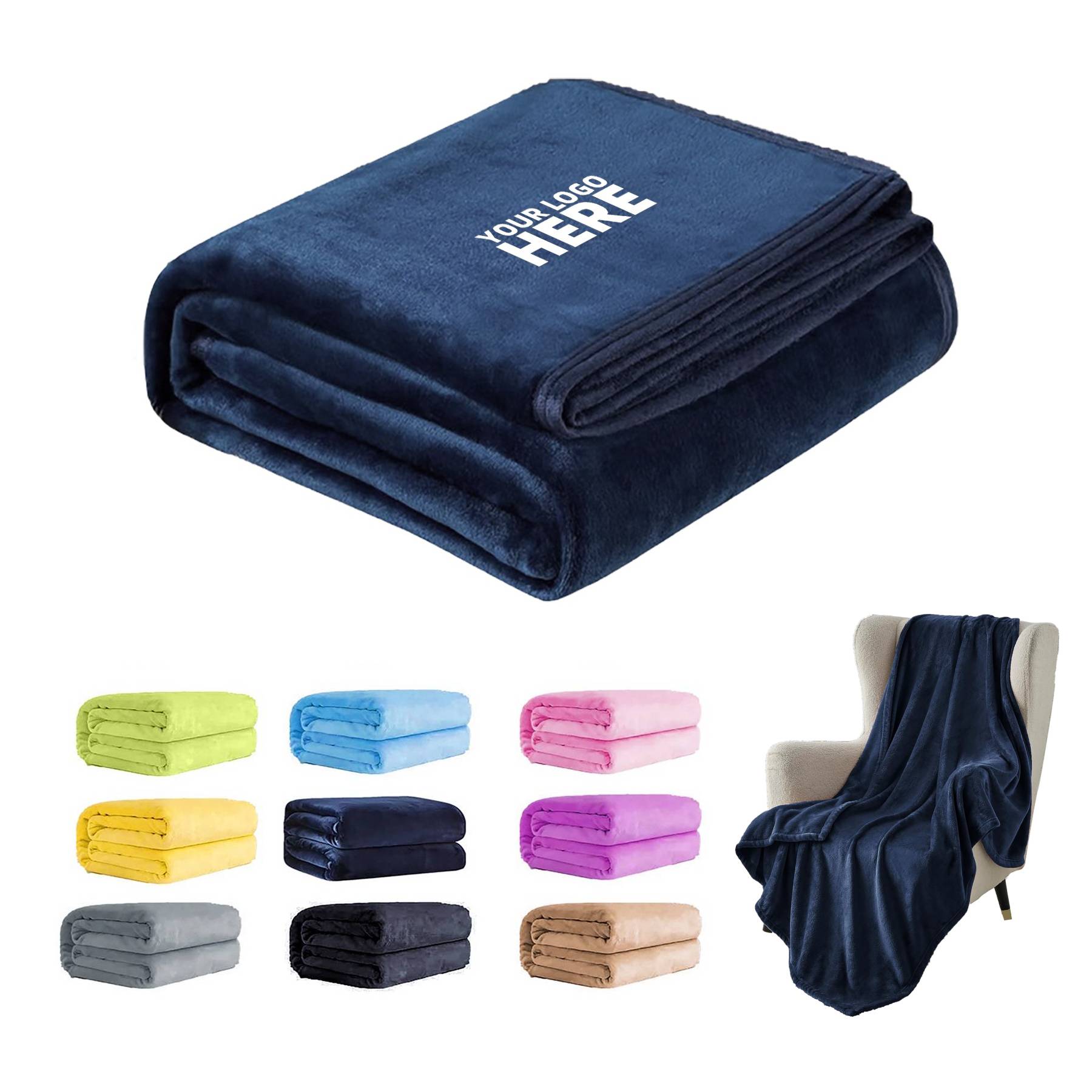 280G Custom Embroidered Blankets(50" X 60") 6