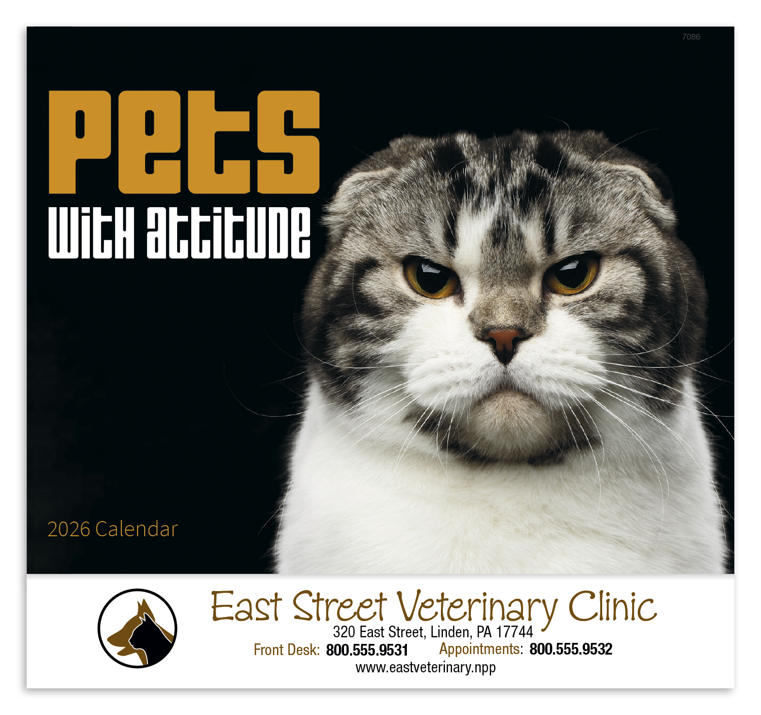 Good Value™ Pets with Attitude - Stapled Calendar 37