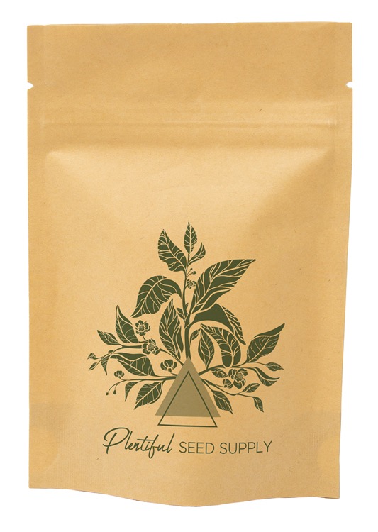 One Color Stand Up Kraft Barrier Pouch (4"W x 6"H x 2"D)