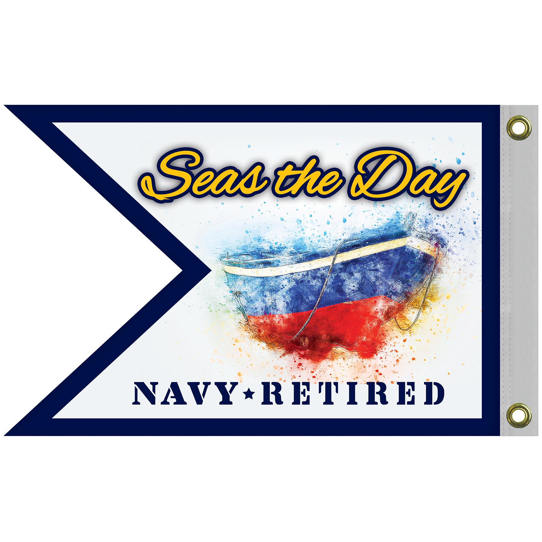 Double Sided Knitted Polyester Guidon Boat Flag (16"x24") 6