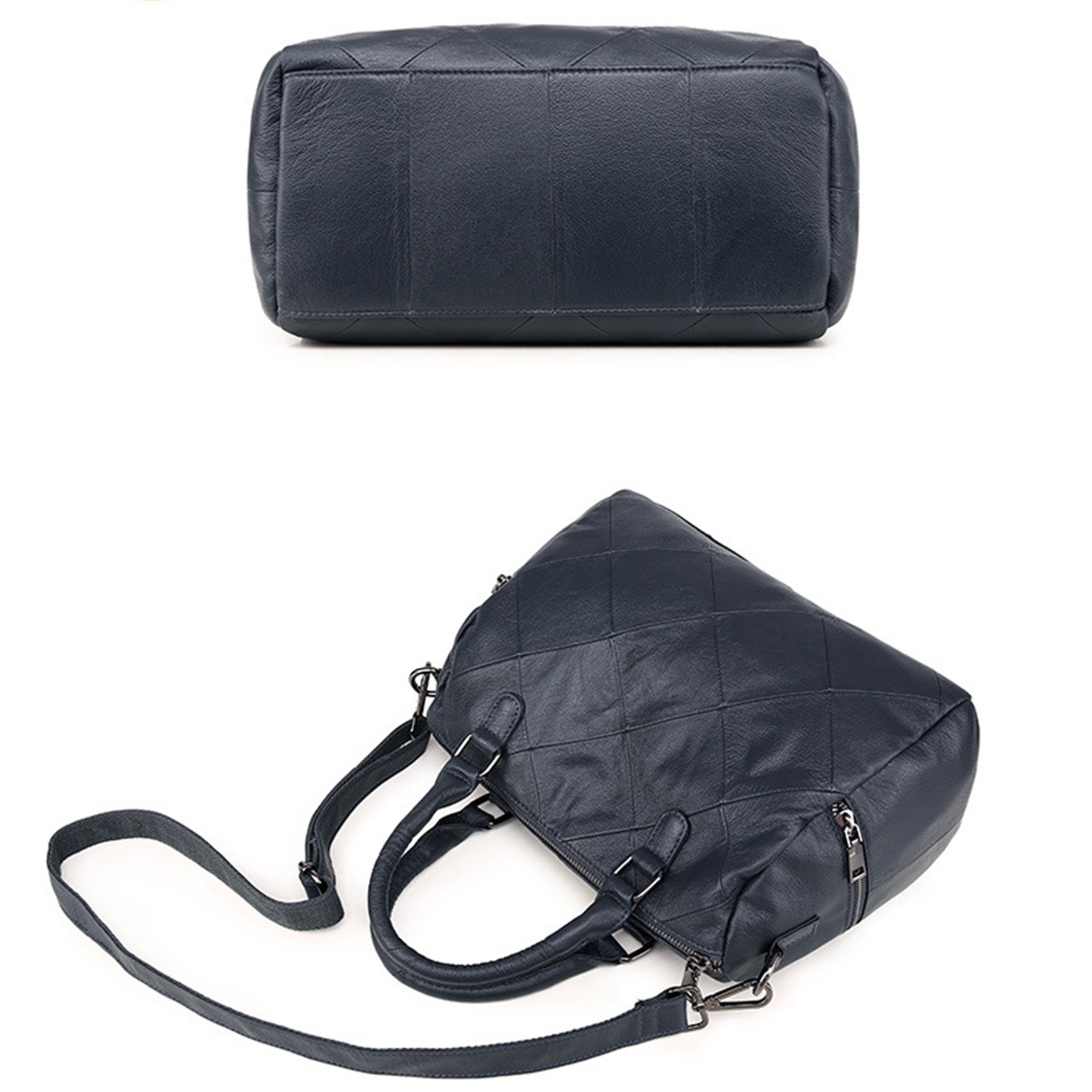 Genuine Leather Satchel Tote Bag for Women 2