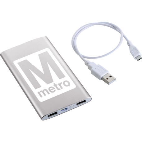 Sleek Aluminum 4000 mAh Power Bank 30