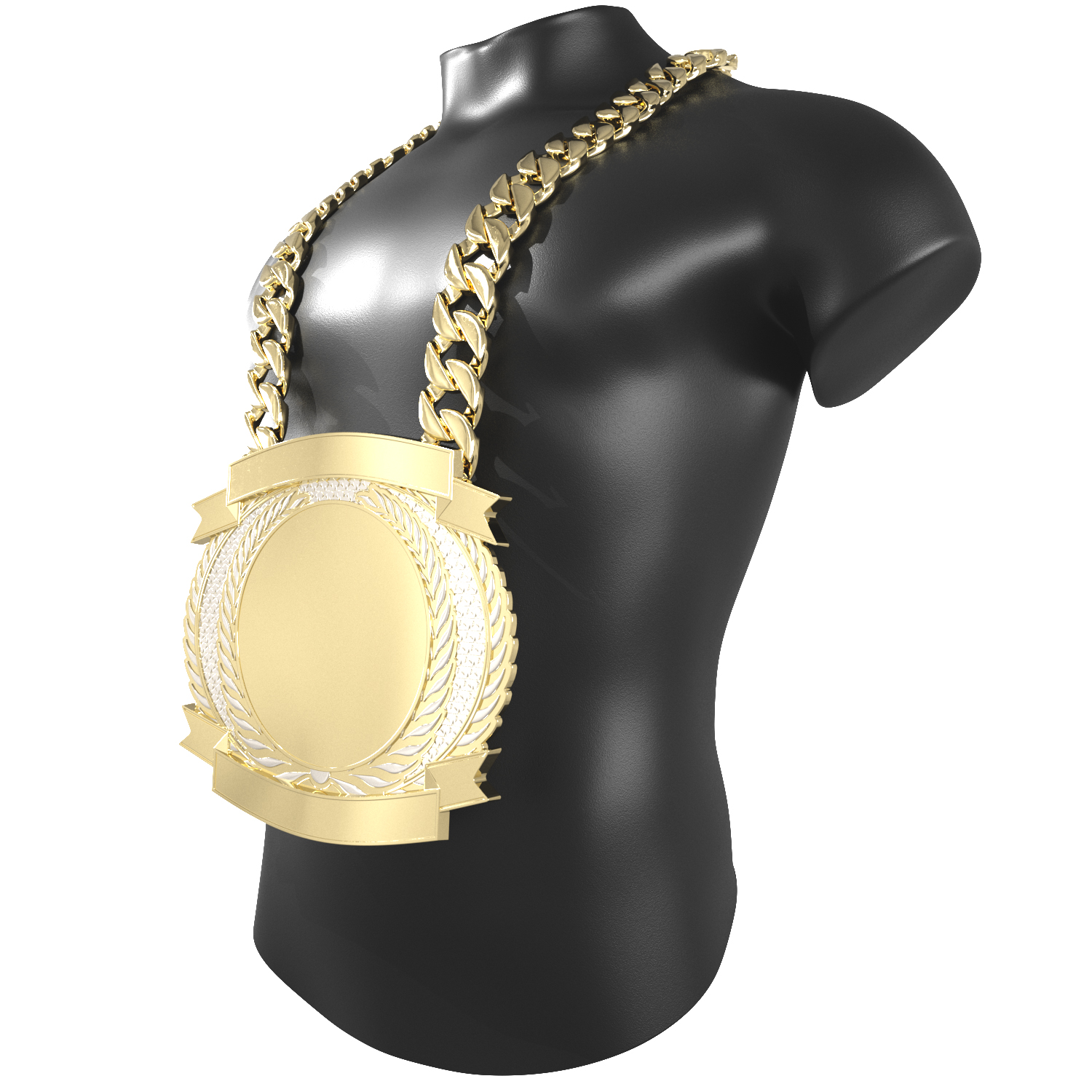Express Vibraprint® Dual Plated Champ Chain w/ Premium Chain 22