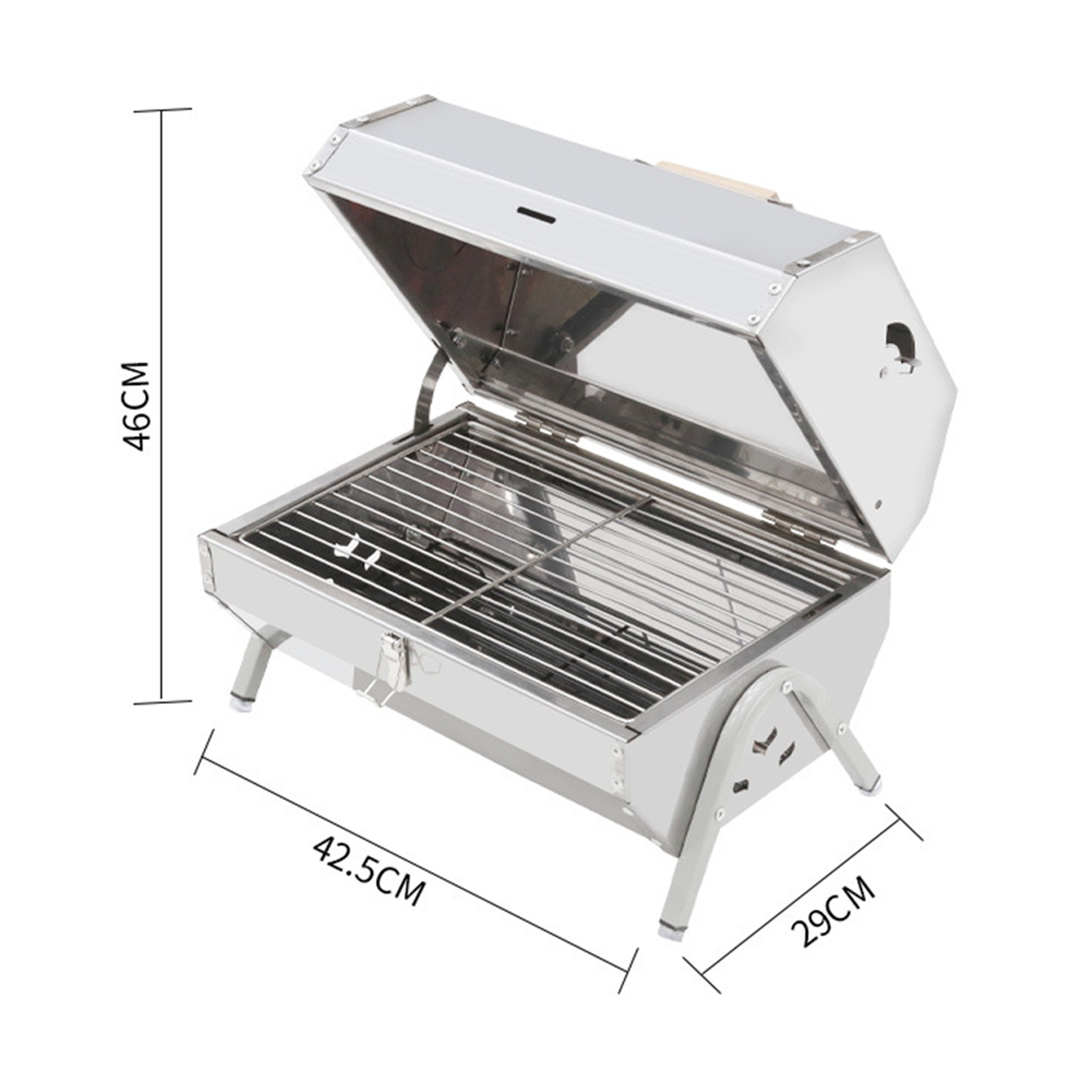Double-Sided Portable Simple Charcoal Grill 5
