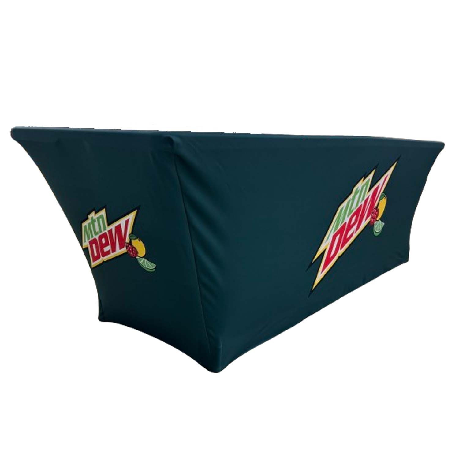 Sublimated Stretch Curved Fit Table Throw for 8ft table, 3 sided, Open Back 1