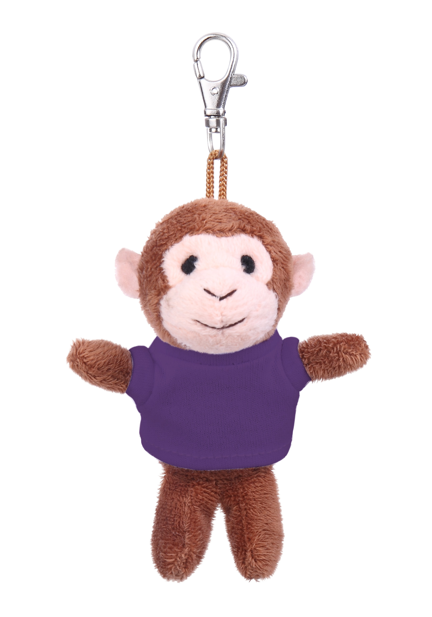 Soft Plush Monkey Keychain with Tee 11