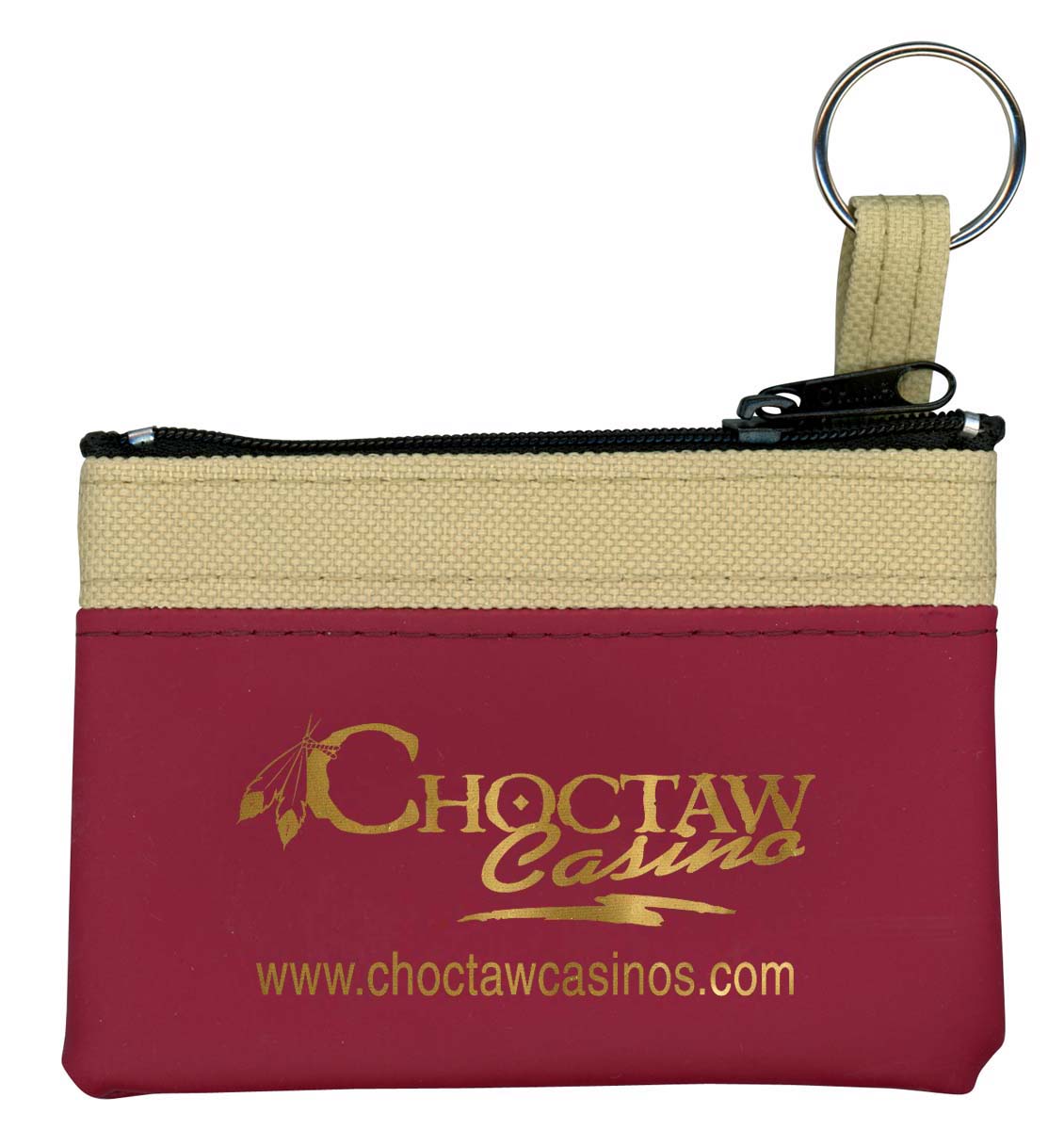 The Safari Classic Zip Pouch w/ Key Ring 5