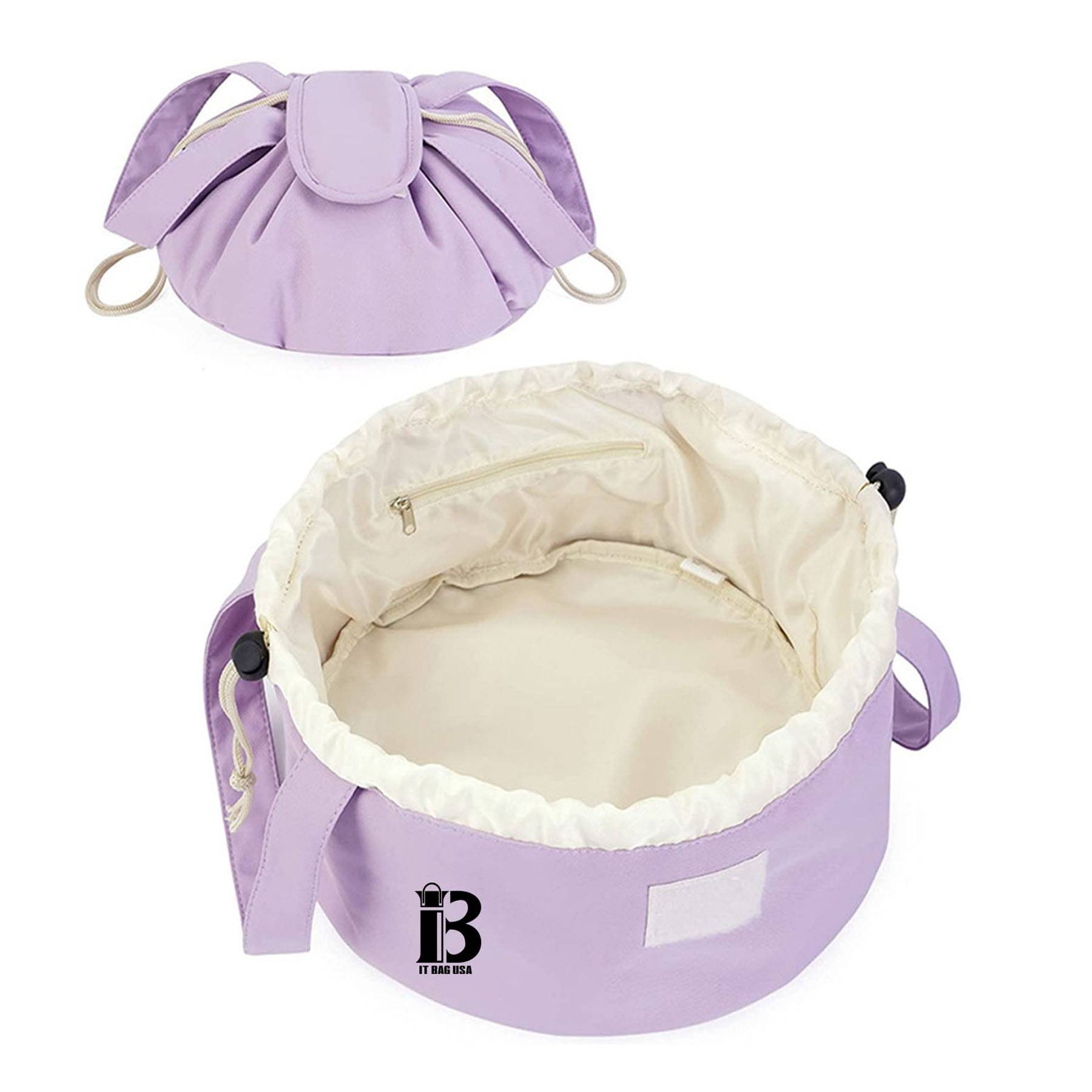 Portable Zipper Drawstring Makeup Bag 4