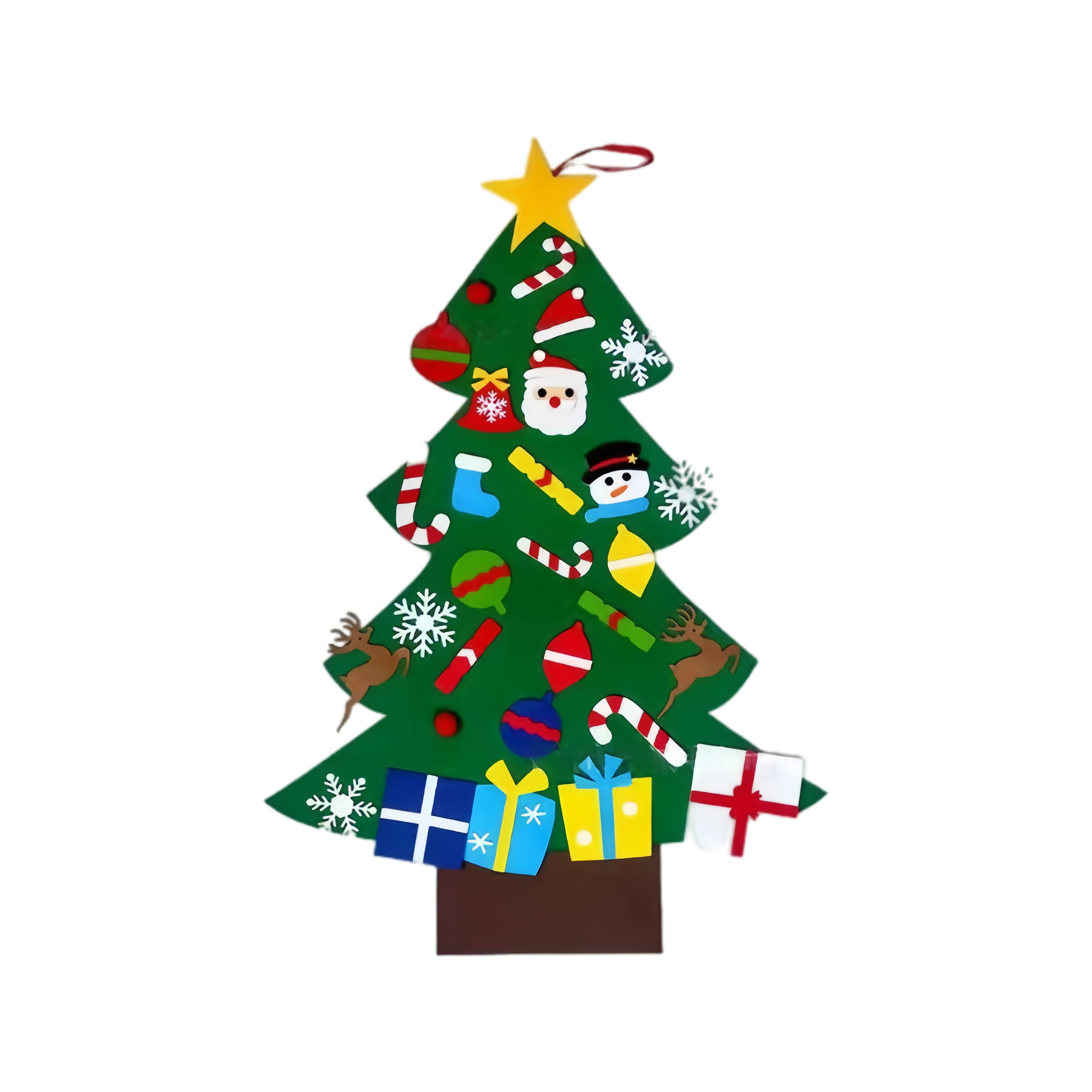 DIY Spliced Felt Christmas Tree Ornament 11
