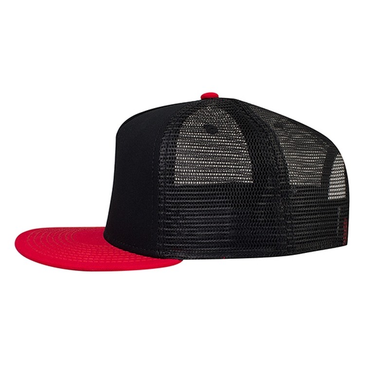 OTTO CAP® OTTO SNAP 5 Panel Pro Style Mesh Back Trucker Snapback Hat 35