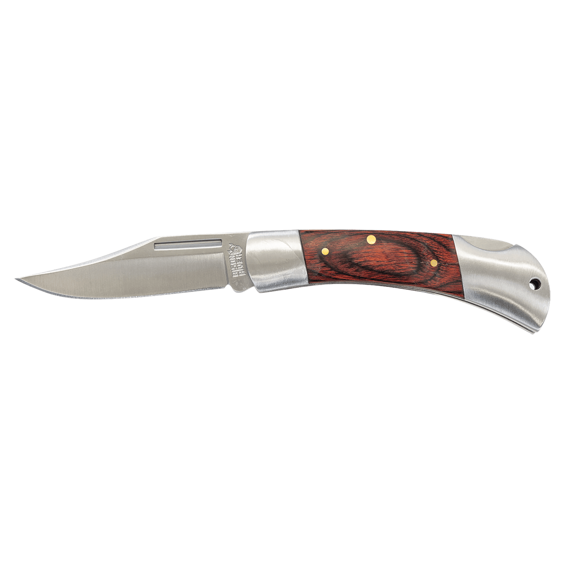 Bison River 3.5" Wood Folding Knife 4