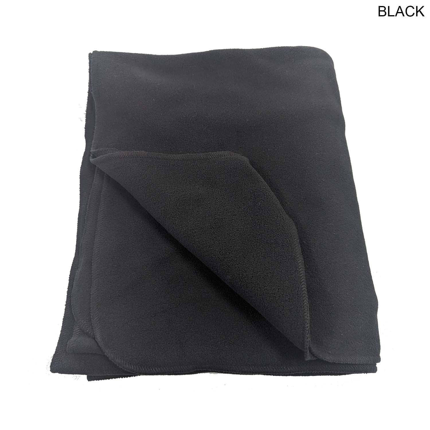 Black Blanket, Size 50"x60", Ultra Soft and Smooth Microfleece Fabric, Blank Only 7