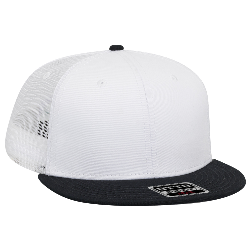 OTTO CAP® OTTO SNAP 6 Panel Pro Style Mesh Back Trucker Snapback Hat 43