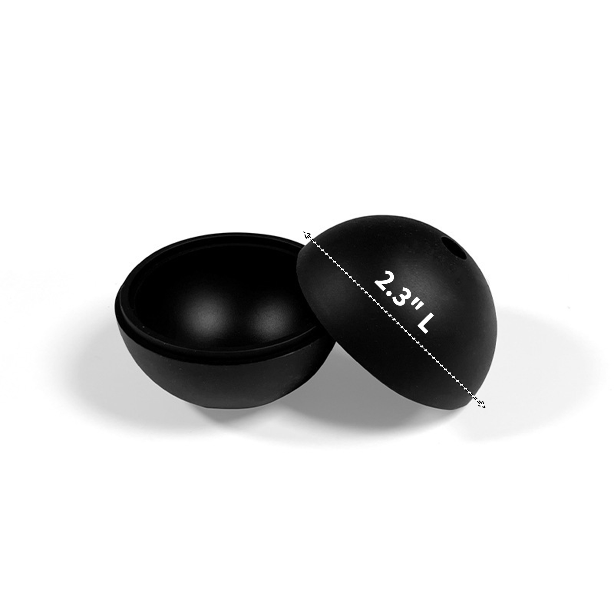 Single Cavity Silicone Round Mold 2.3" Length 8