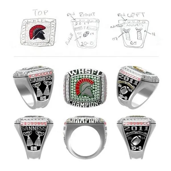 Personalized Custom Championship Ring 7