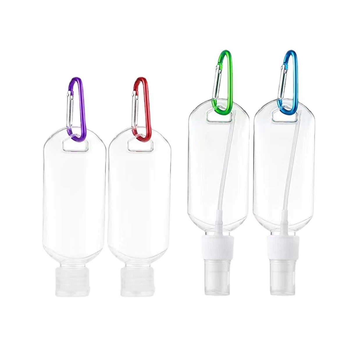 2Oz/50Ml Travel Bottles With Keychain 4