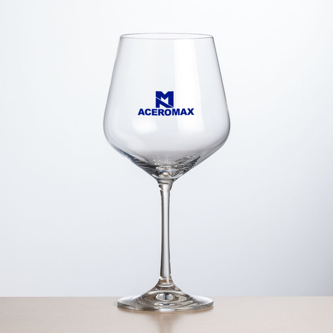 Breckland Burgundy Wine - Imprinted, custom glassware with logo imprint 4