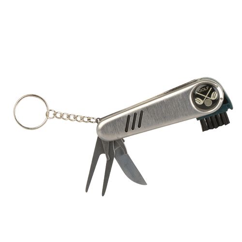 Stainless Steel Pocket Golf Tool Kit 7-In-1 Keychain 3