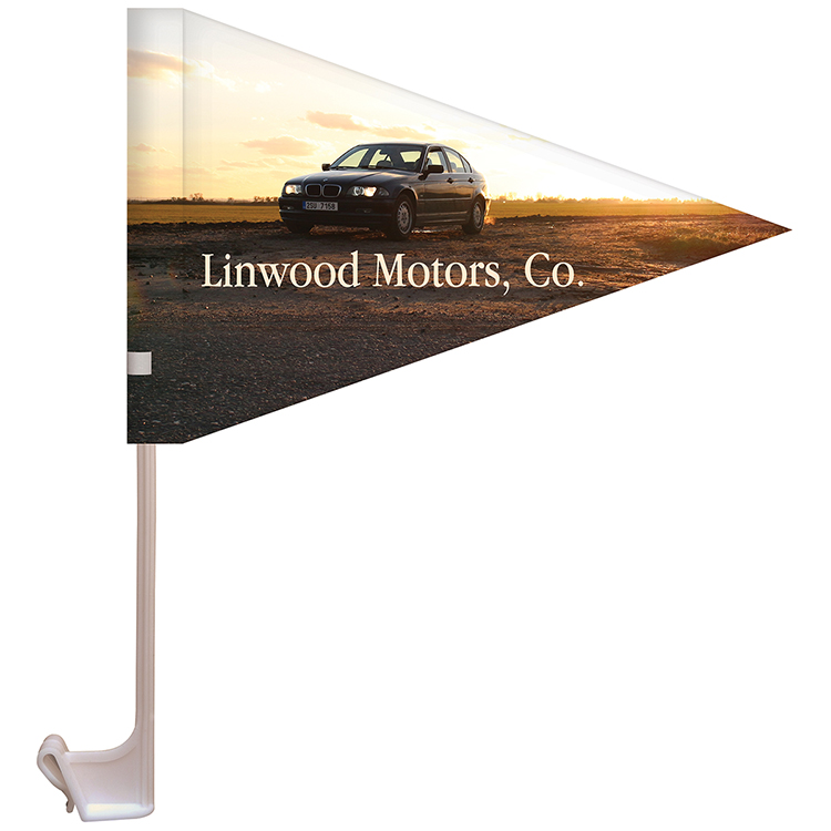 7.5" x 10.5" Stationary Use Single Reverse KP Car Pennant 3