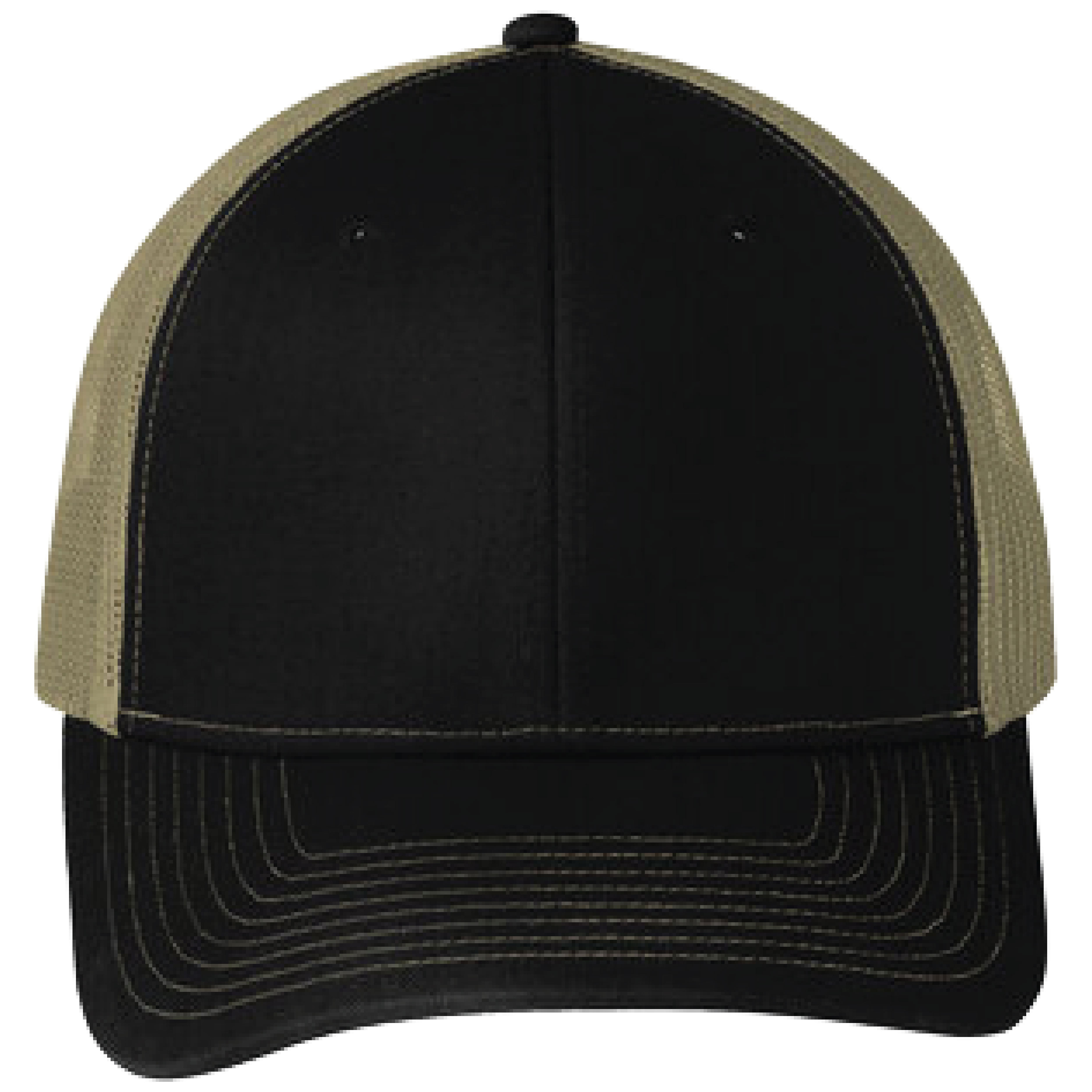 Port Authority C402 6-Panel Snapback Trucker Hat w/Leatherette Adhesive Patches or Embroidery 79