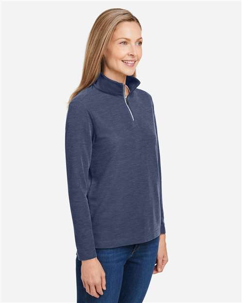 Women's Fusion ChromaSoft™ Pique Quarter-Zip Pullover - CE405W 36