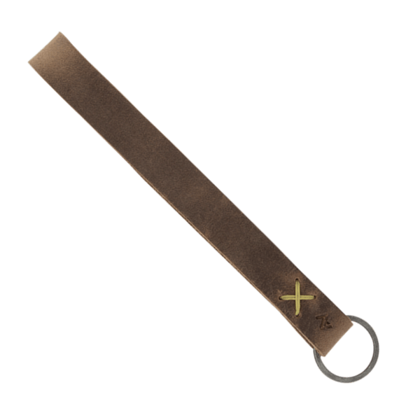 Hayward Leather Wrist Keychain with Metal Split-Ring 5