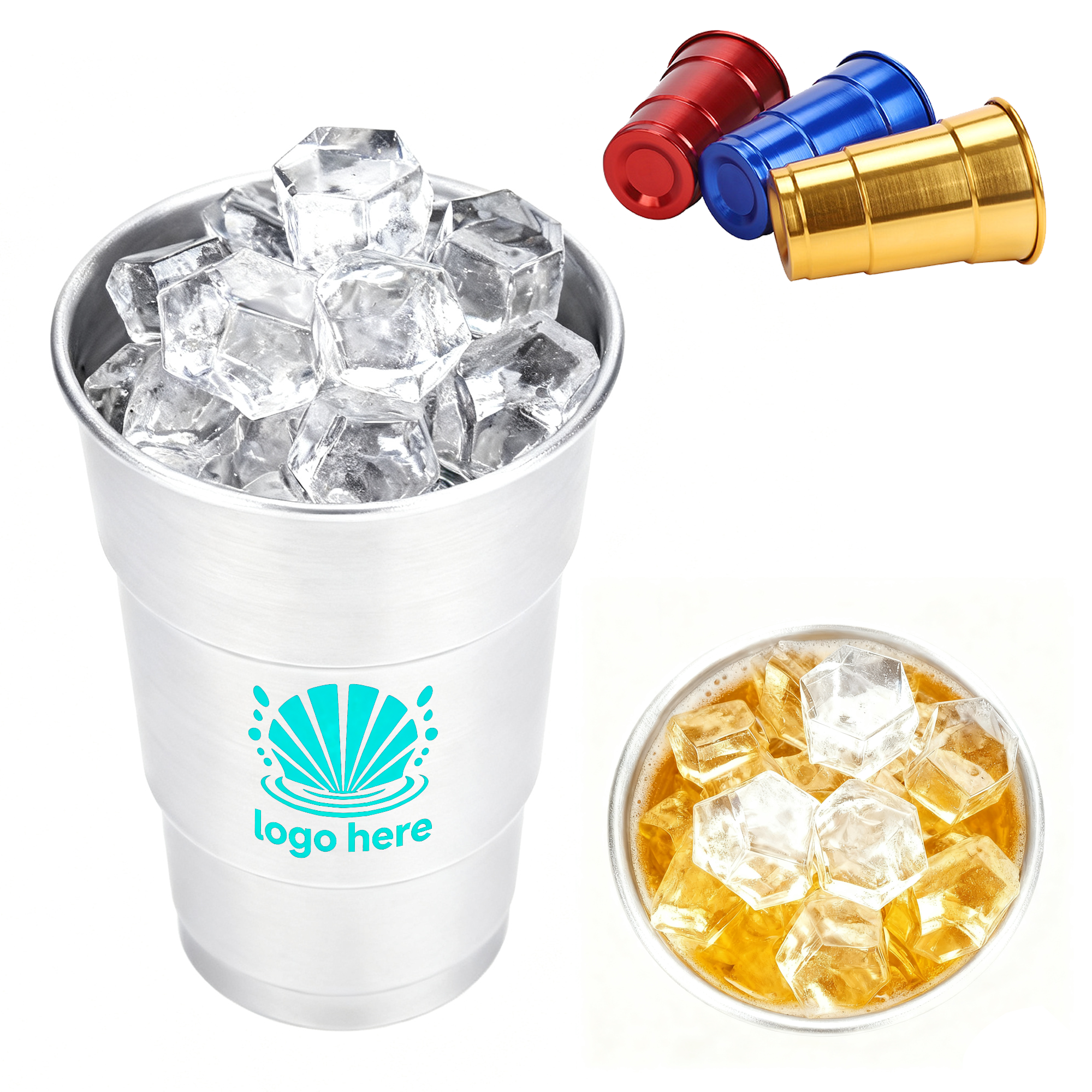 16oz Aluminum Party Cup 1