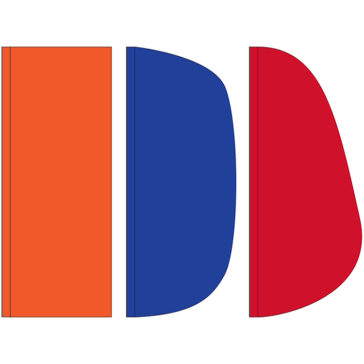 3' x 8' Solid Color Feather Flags 3