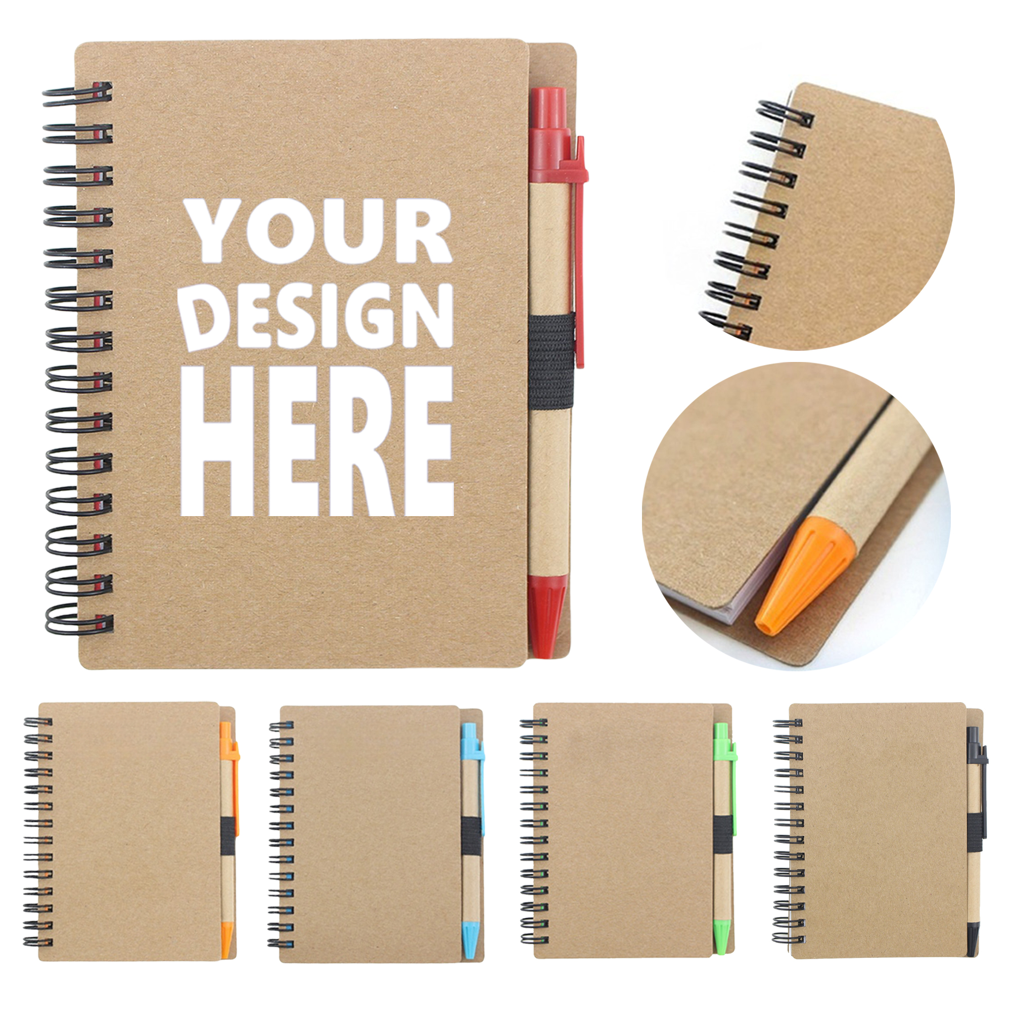Spiral Journal Notebook With Pen 2
