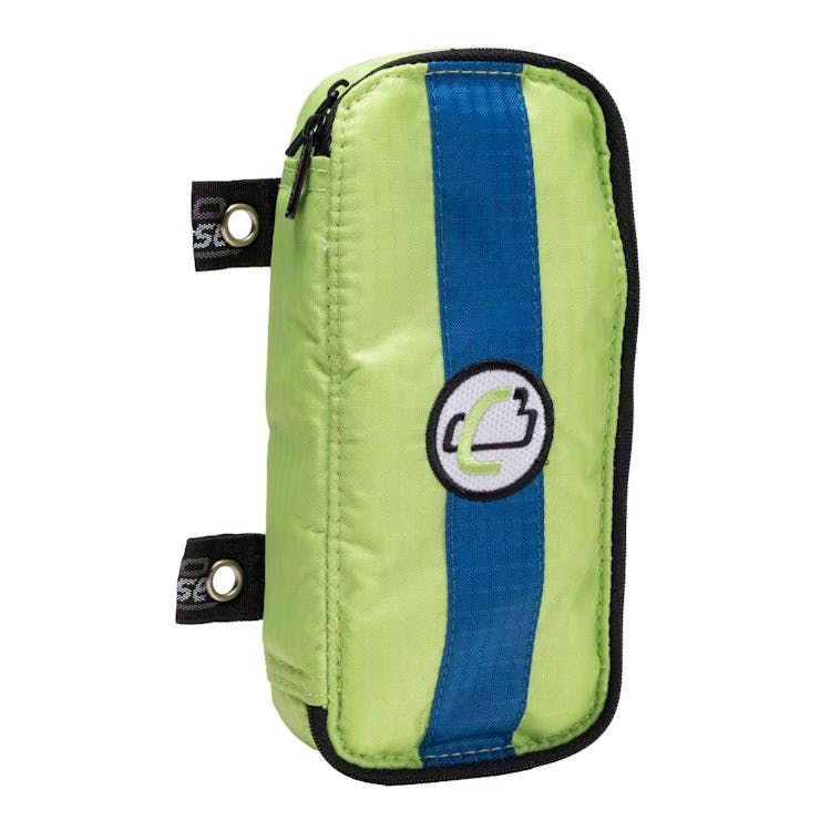 Case-It Pouch Zippered Pencil Case - Lime Green Blue 2