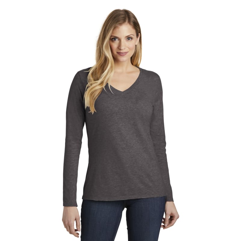 District Women's Very Important Tee Long Sleeve V-Neck. 13