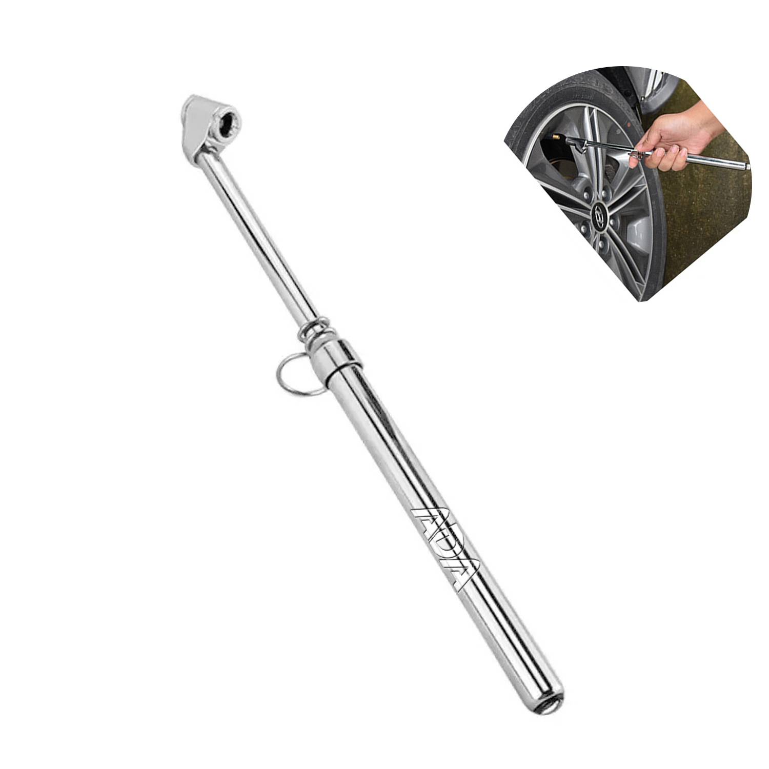 Dual Head Heavy Duty Truck Tire Pressure Gauge 4