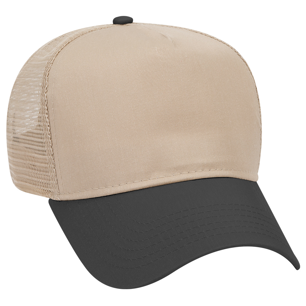 OTTO CAP® 5 Panel Mid Profile Mesh Back Trucker Hat 66