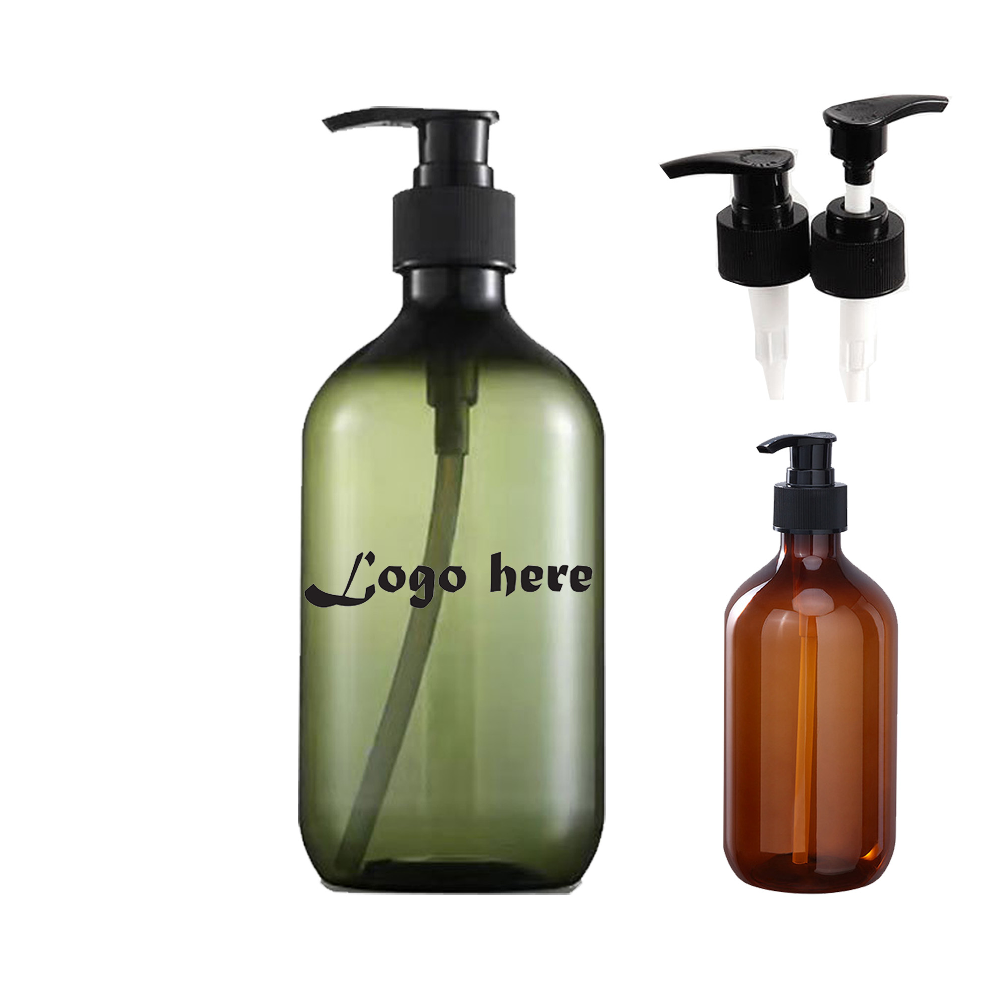 Empty Shampoo Pump Bottles 2