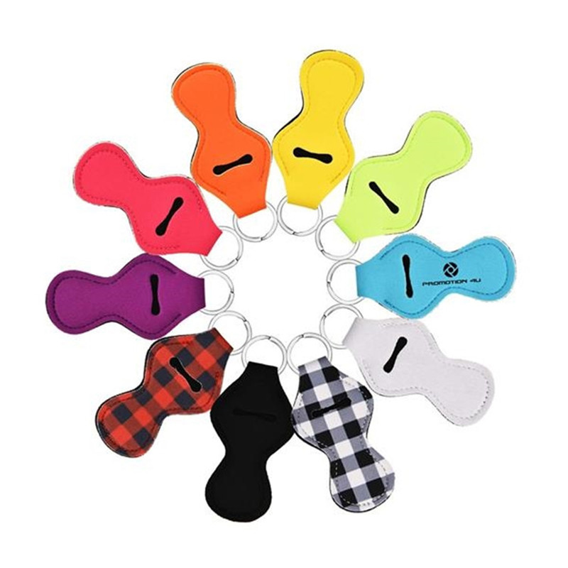 Key Holder Thick neoprene material Blank Chapstick Sleeve