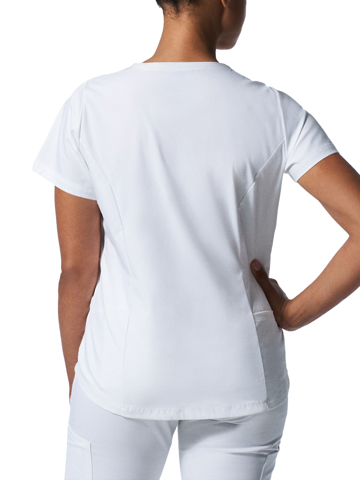 Landau - ProFlex - Women's Two-Pocket Back Princess Seamed V-Neck Top 53