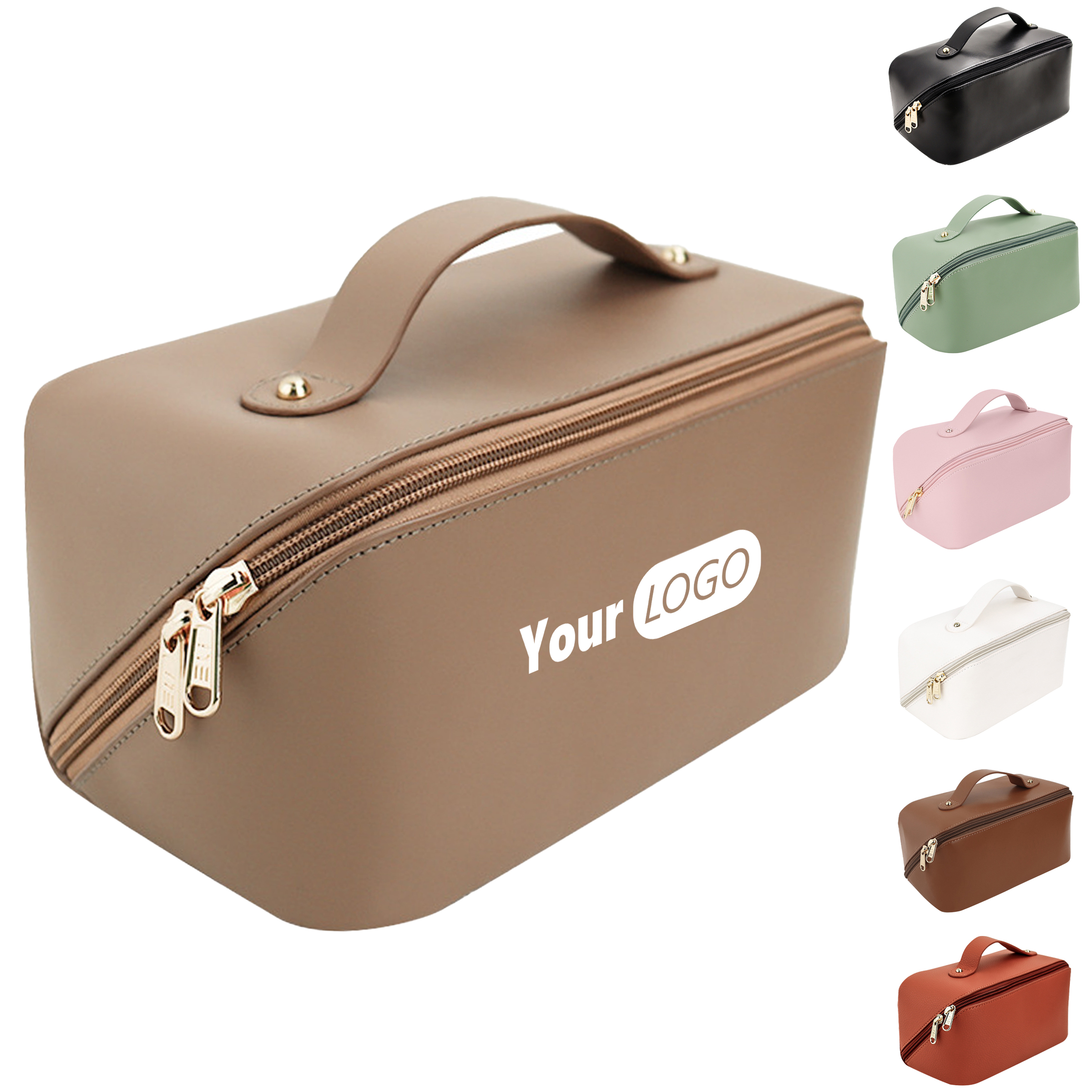 Polyurethane Elegant And Functional Travel Cosmetic Bag 2