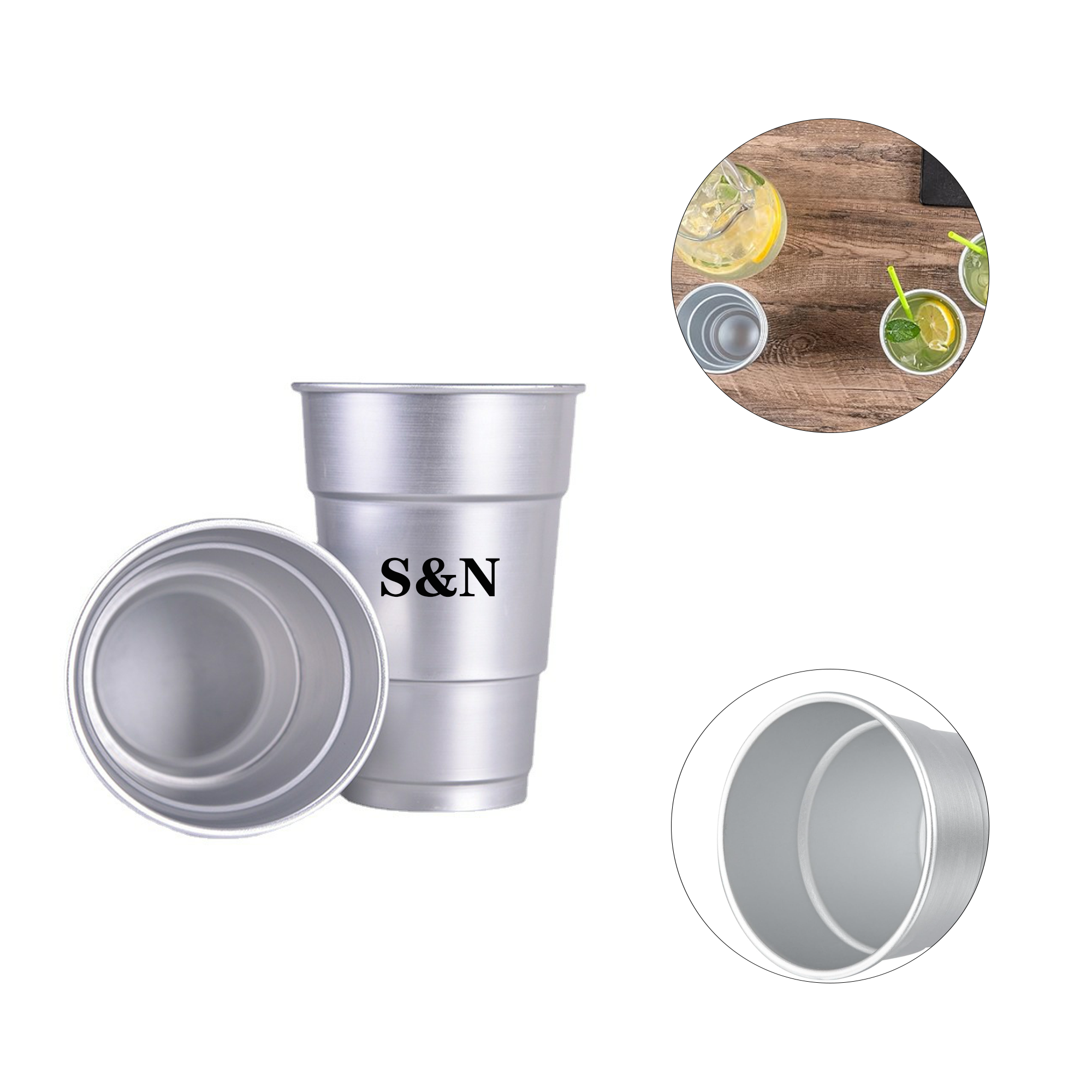 16 oz Aluminum Party Cup 2