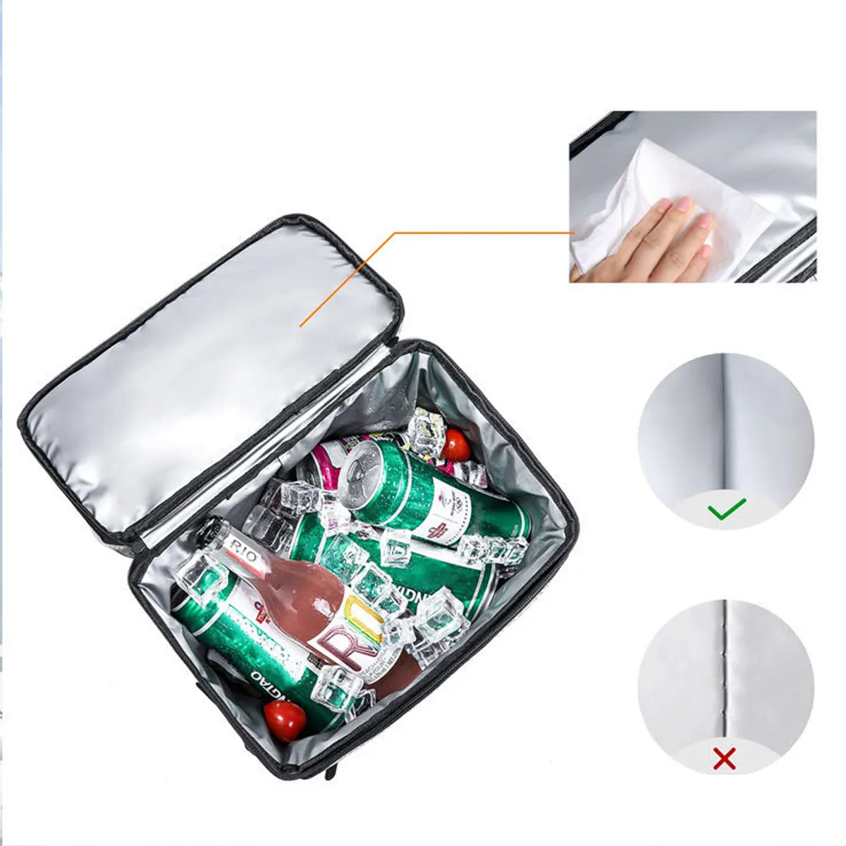 28L Reusable Lasting Freezer Backpacks Lunch Box Cooler Bag 1