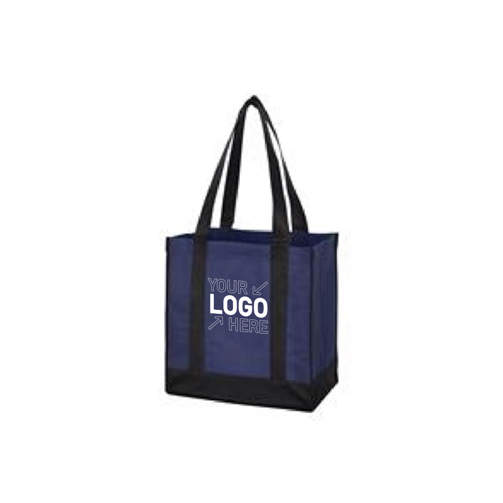 Non-Woven Two-Tone Shopper Tote Bag