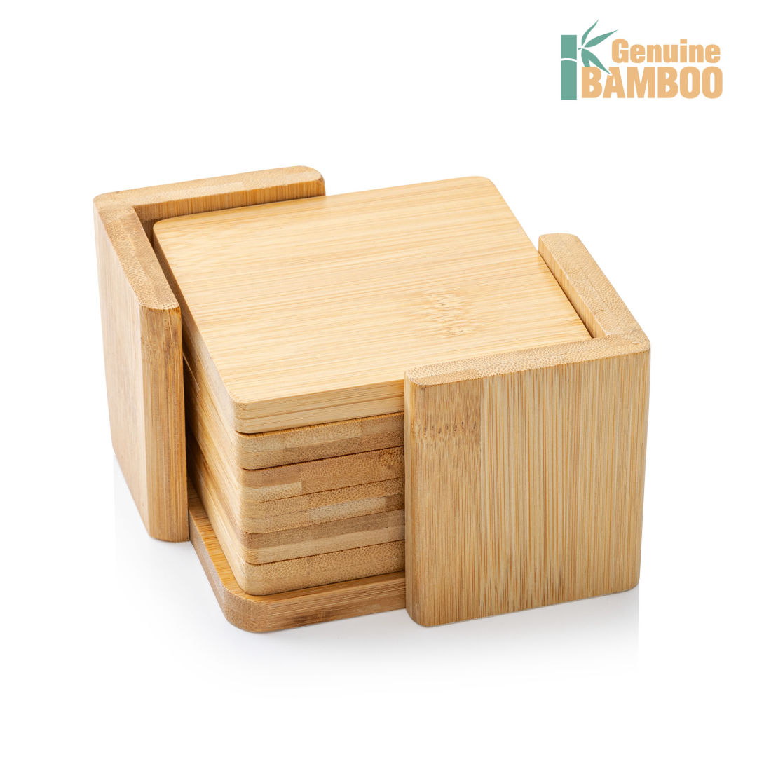 Burke Bamboo VividPrint™ Coaster Set - Square 6