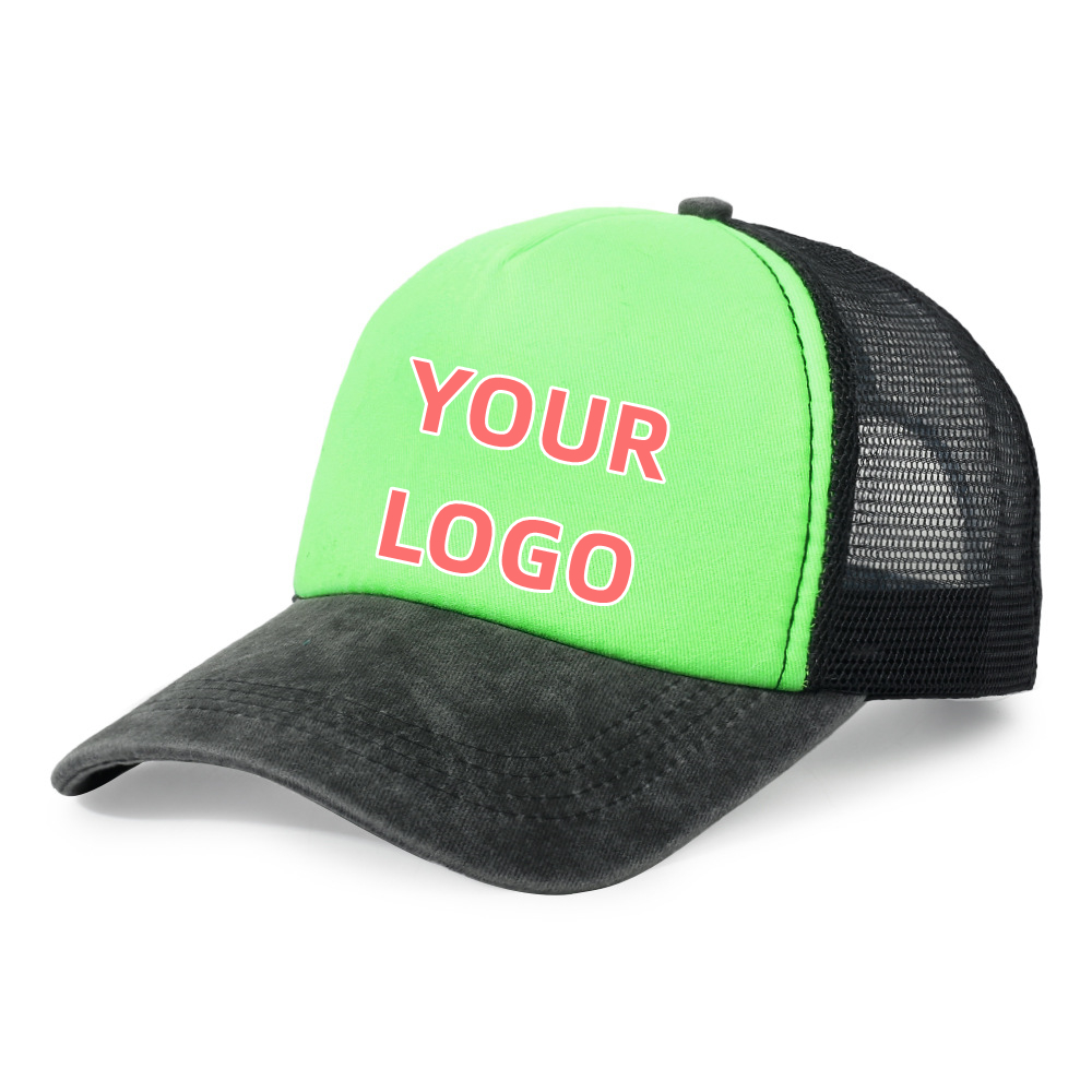 5 Panels Trucker Mesh Back Baseball Cap 3