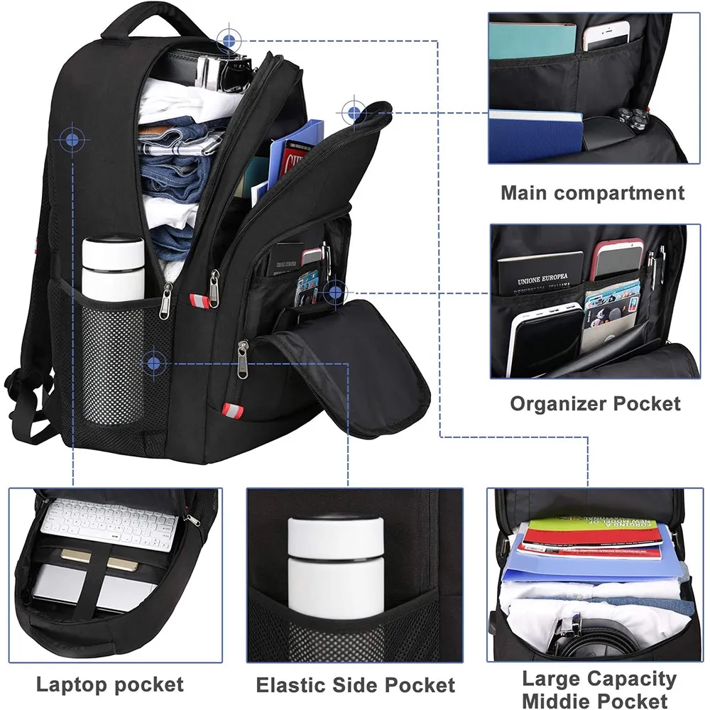 Travel Laptop Backpack College School Bags 4