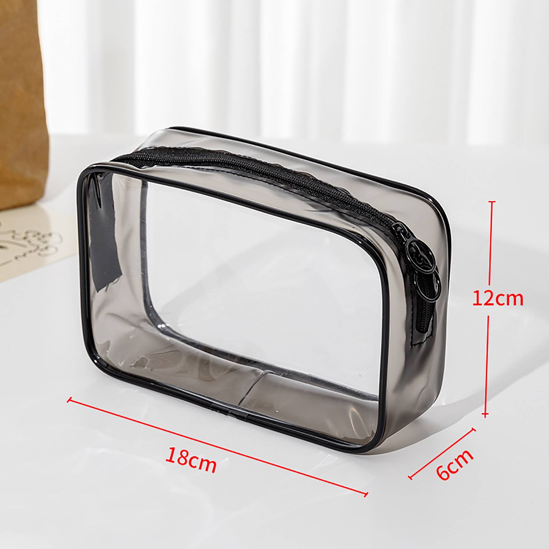 Transparent Travel Makeup Bag Set 4