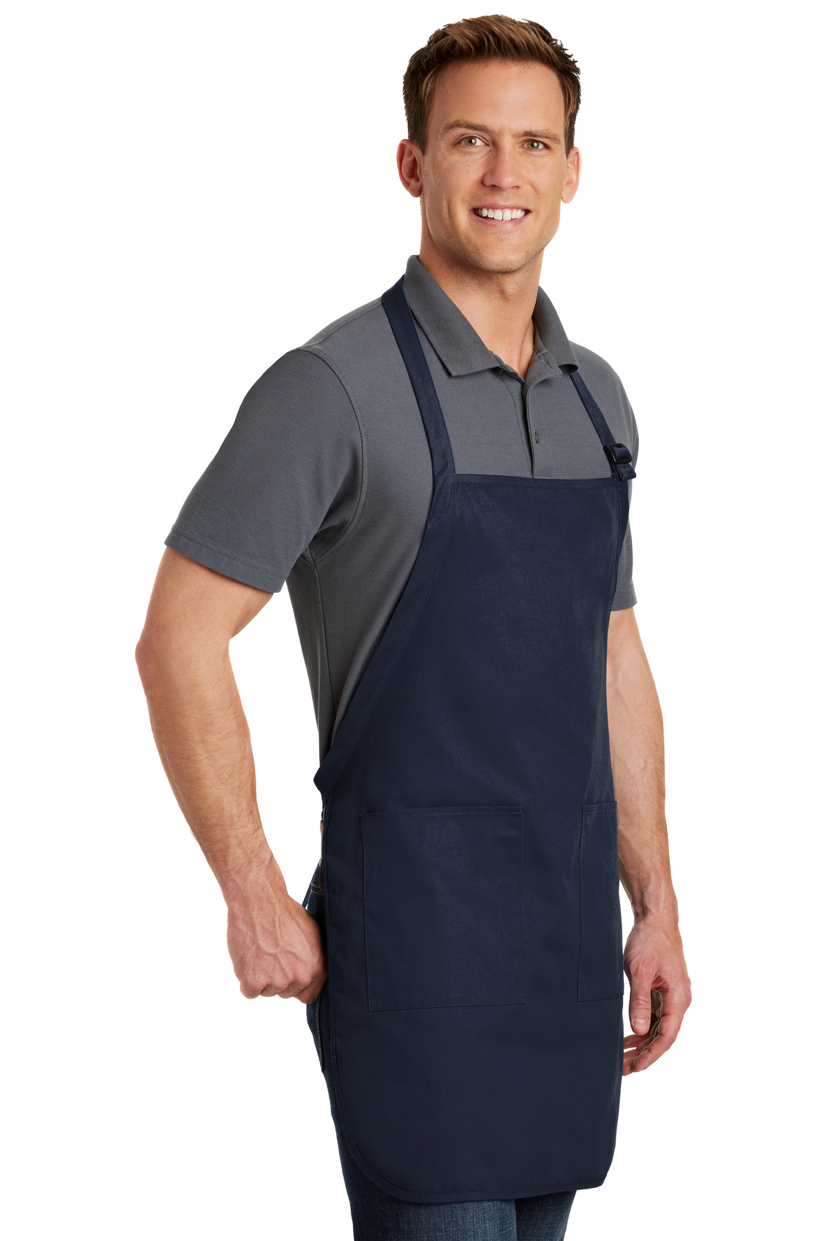 Port Authority Full-Length Apron with Pockets. A500 52