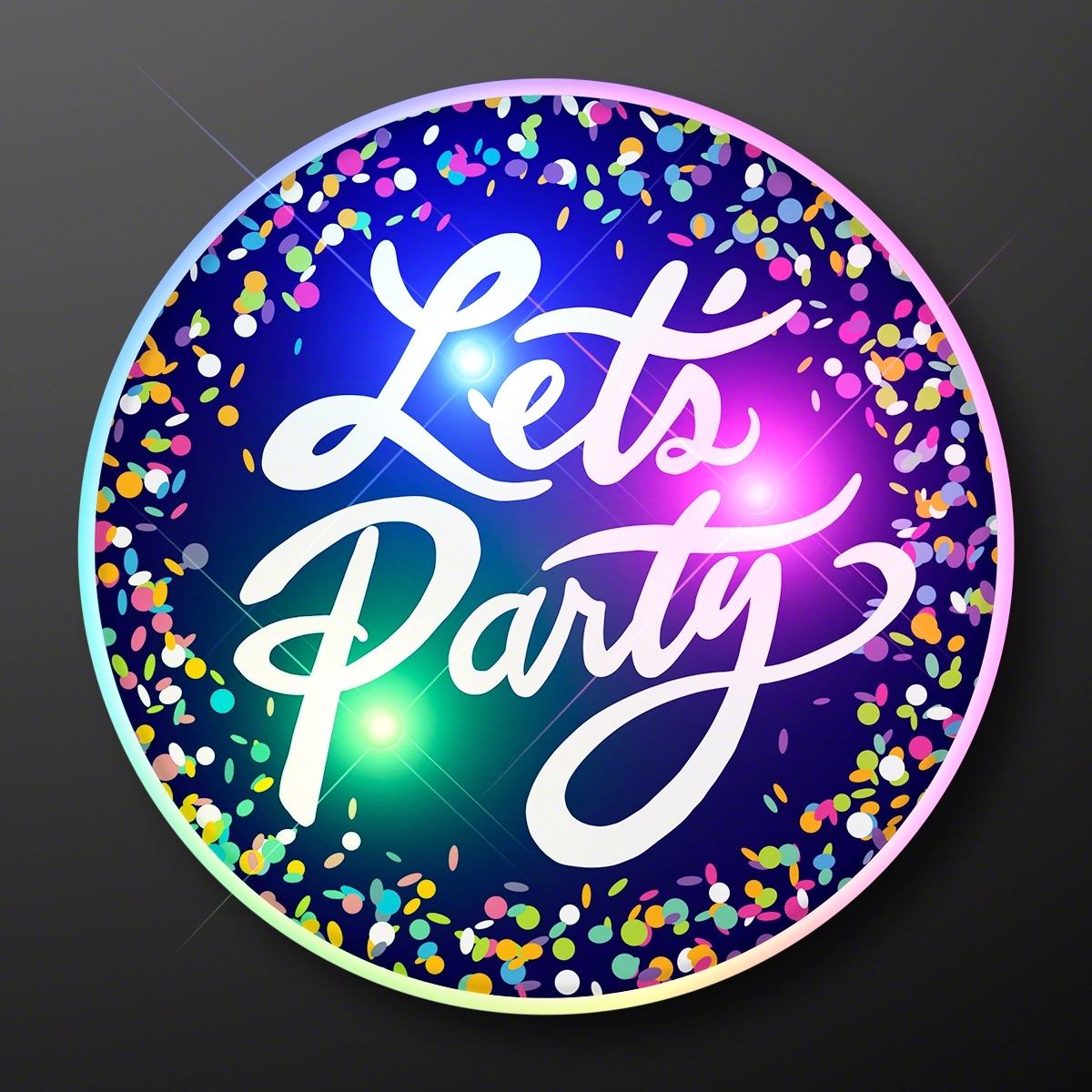 Let's Party Blinky Light Up Pins 1