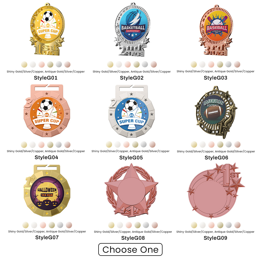 4.5" UV Printed Baseball Medals 13