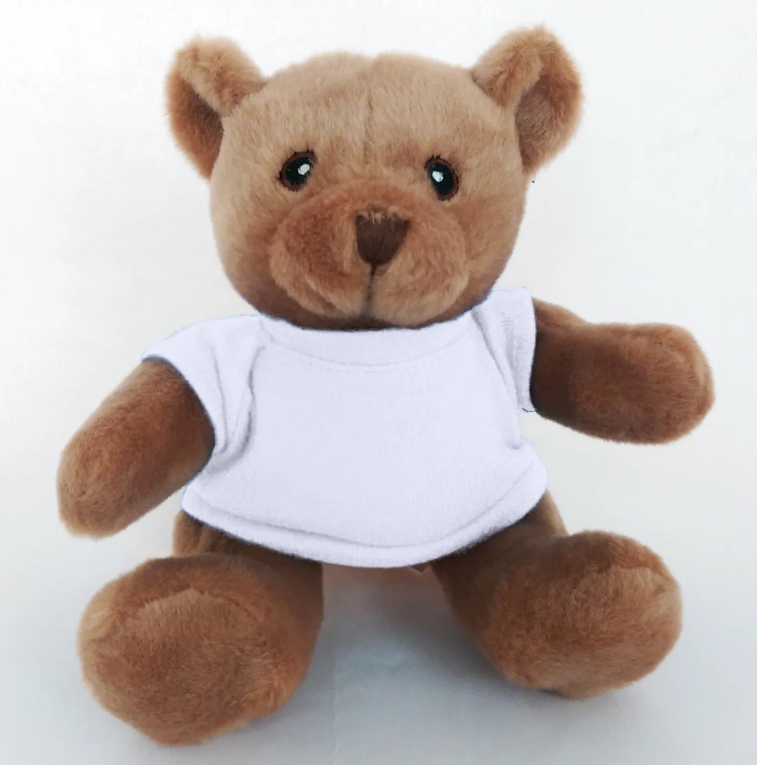 6" Beanie Brown Bear with Embroidered Eyes 14