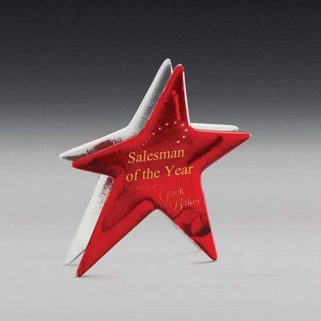 Ruby Art Glass Award 5