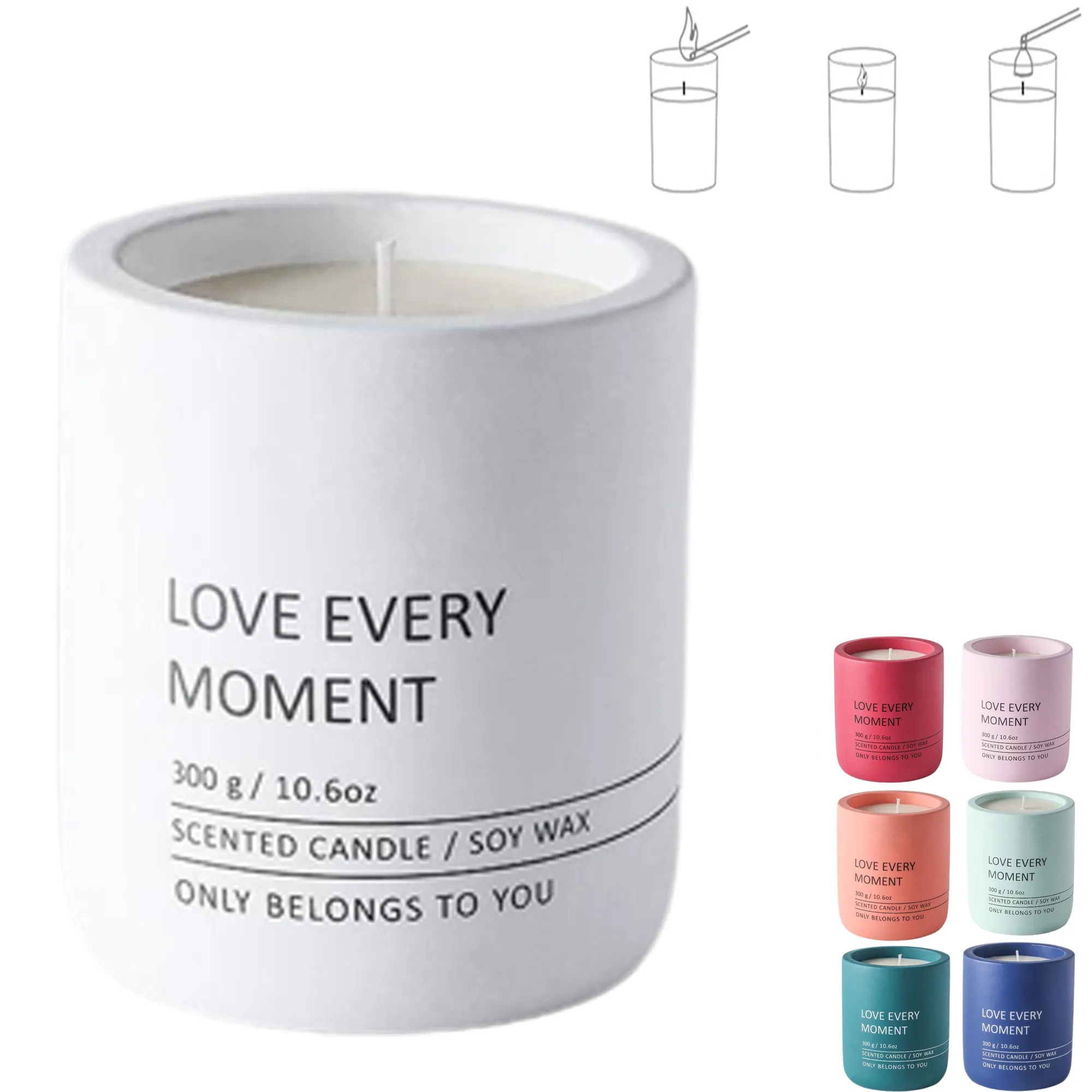 Two Styles Scented Candle In Ceramic Cup 11